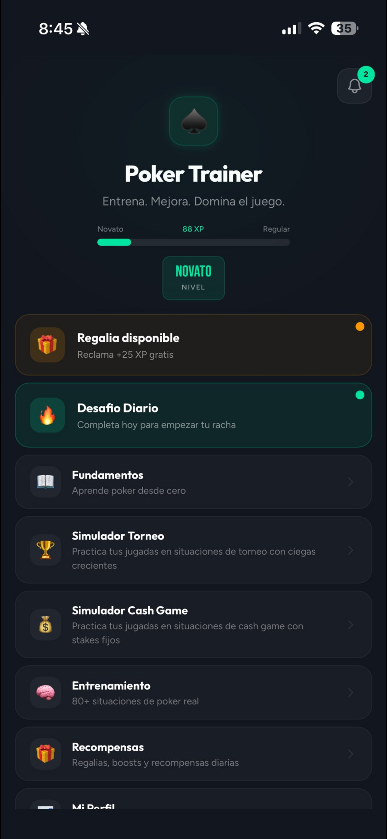 Pantalla Principal